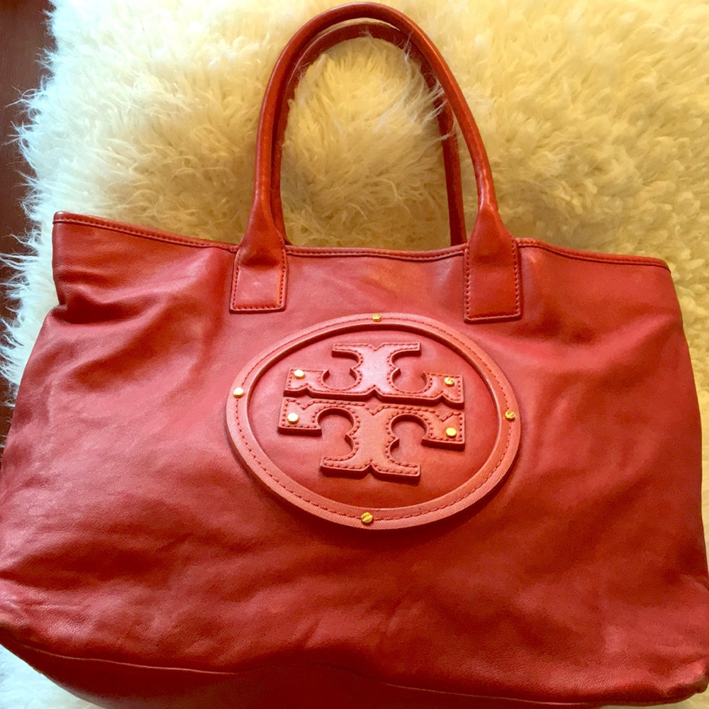 Tory Burch Leather Stacked Tote